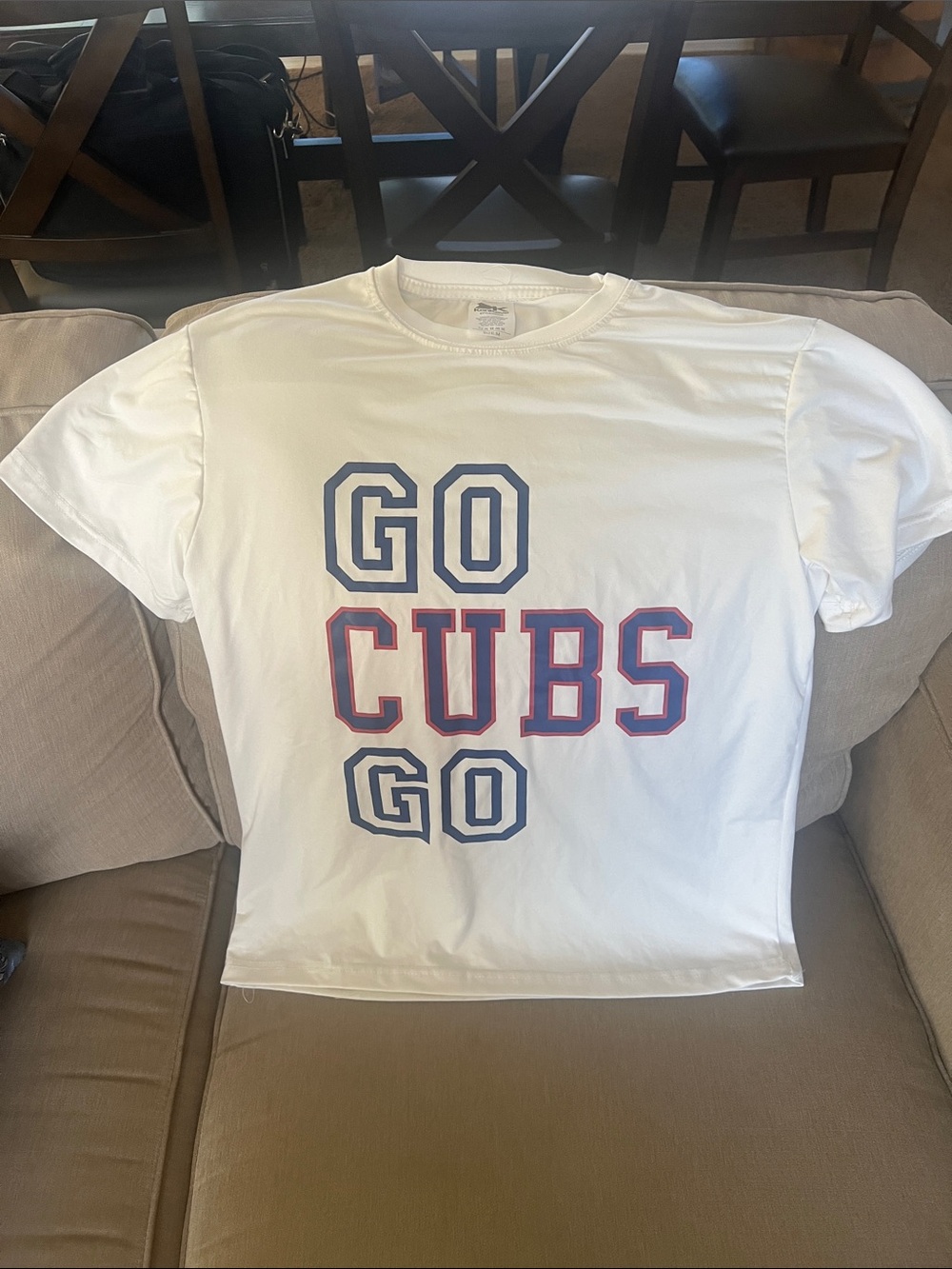 Go Cubs Go White Graphic Tee
